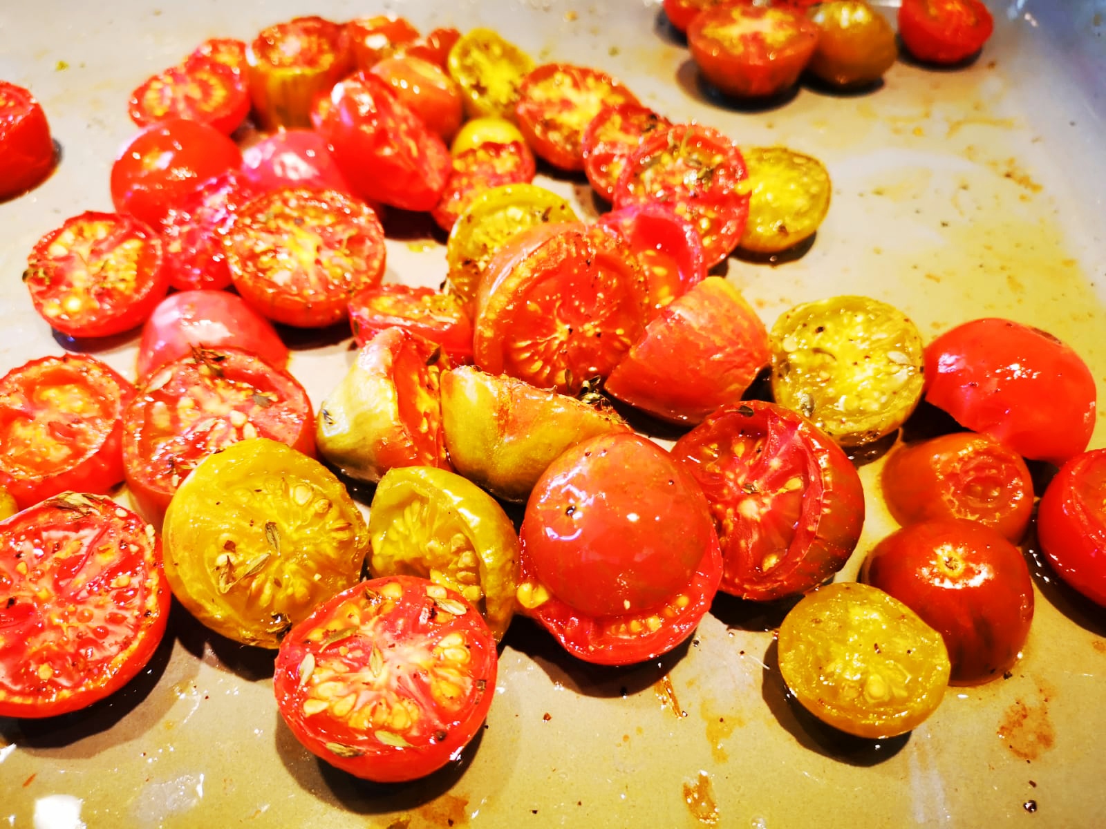 Tomatensalat aus dem Ofen